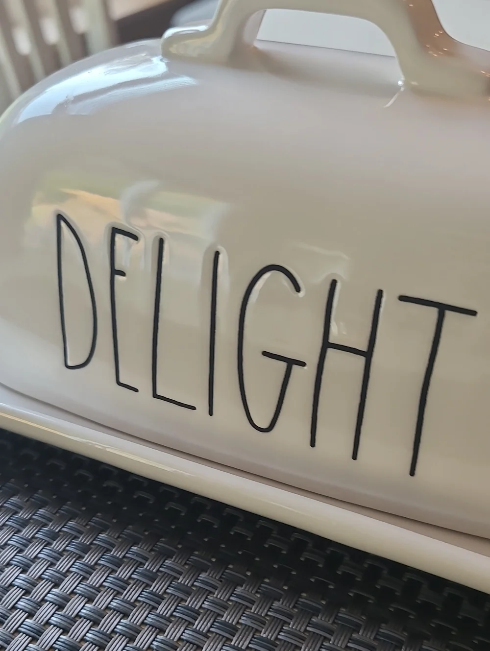 Delight White Ceramic Butter Dish - Classic Home Dining